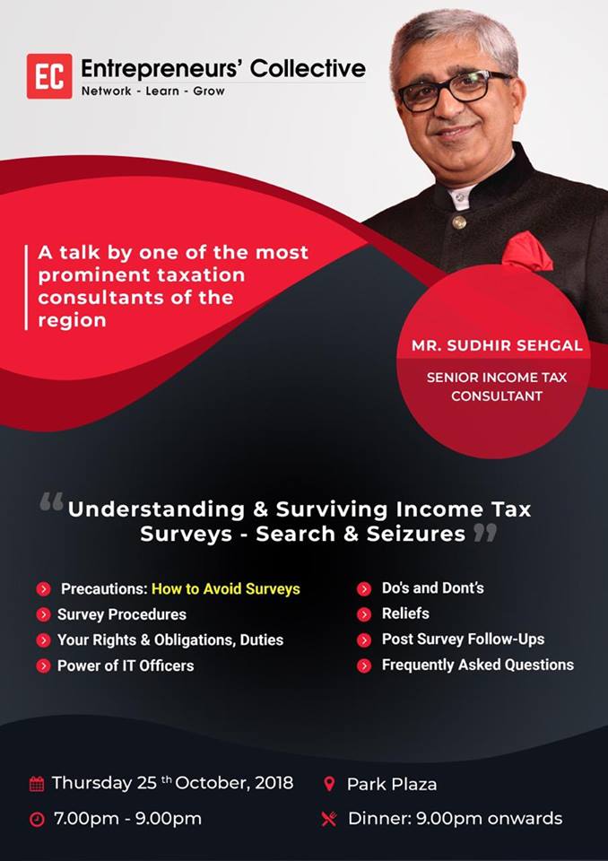 A talk by one of the most promininent taxation consultants of the region