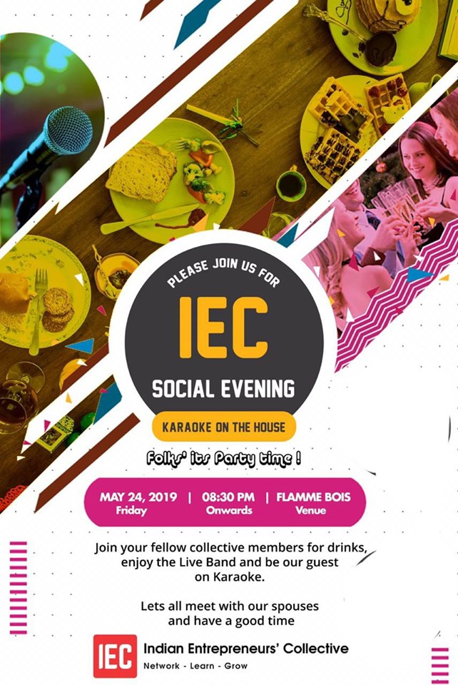 Reminiscing moments from The Grand Social Event of IEC on 24th of May. An evening well spent where IEC members had a whale of a time with lots of fun, laughter, and music. A big Thank You to all the members for making this evening so eventful.