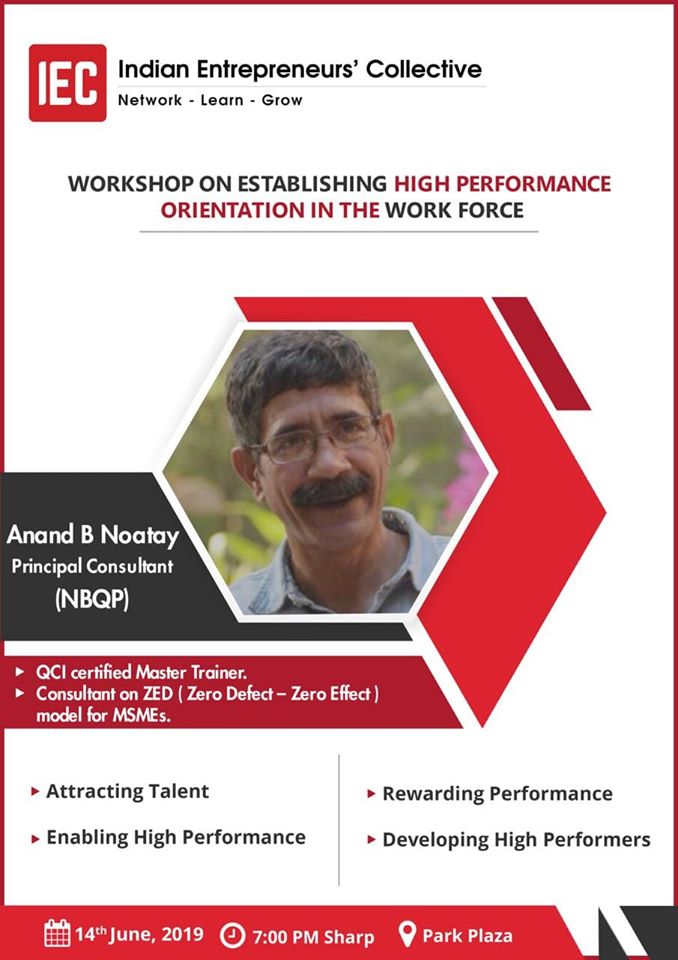 Workshop On Establishing High Performance Orientation In The Work Force